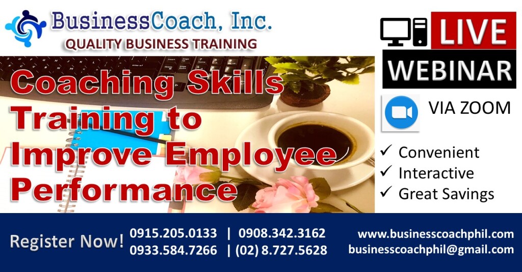 Coaching Skills Training to Improve Employee Performance (Webinar ...